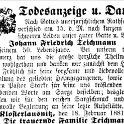 1881-02-15 Kl Trauer Teichmann